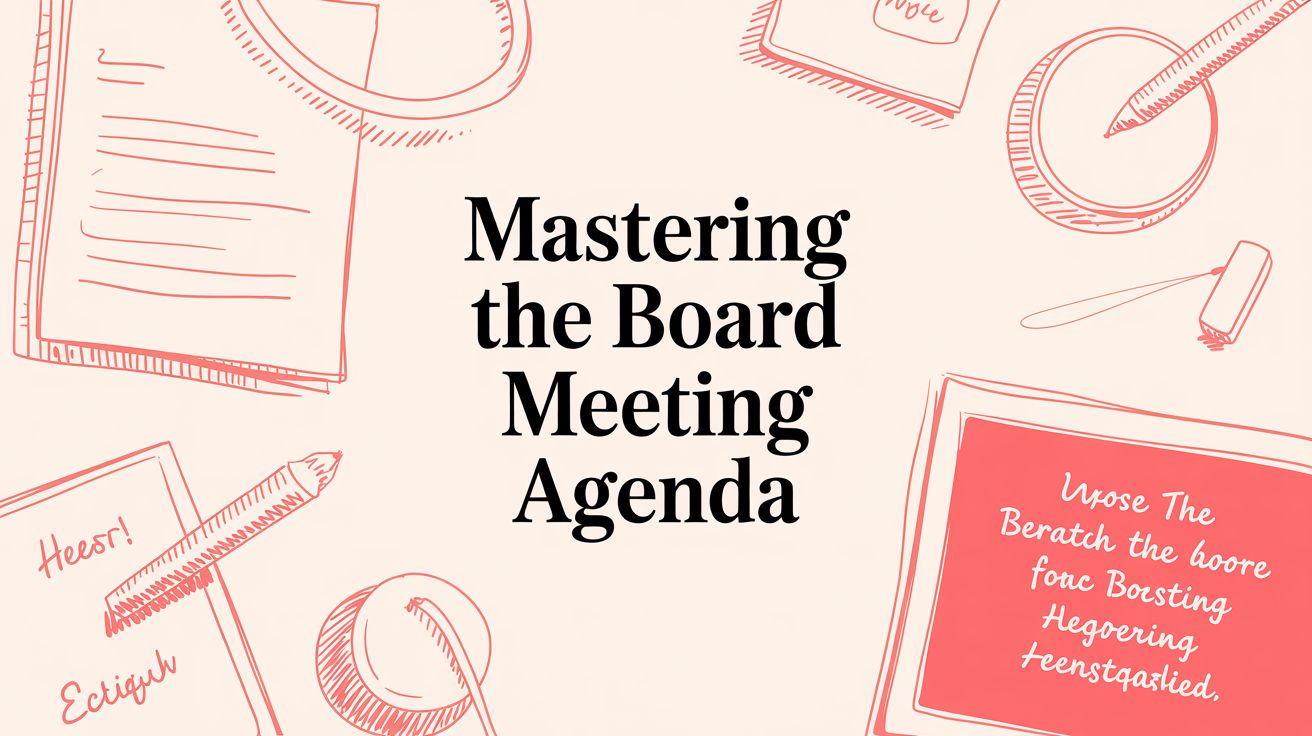 Mastering the Board Meeting Agenda