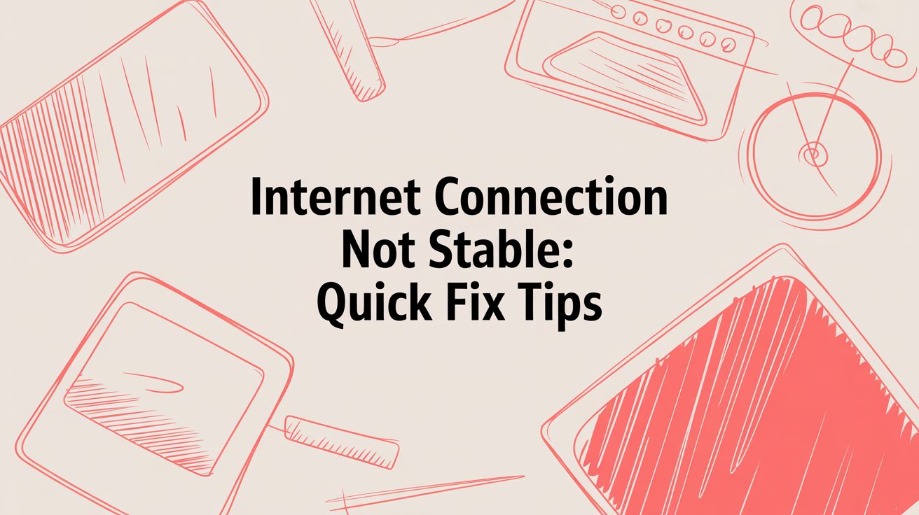 Internet Connection Not Stable: Quick Fix Tips