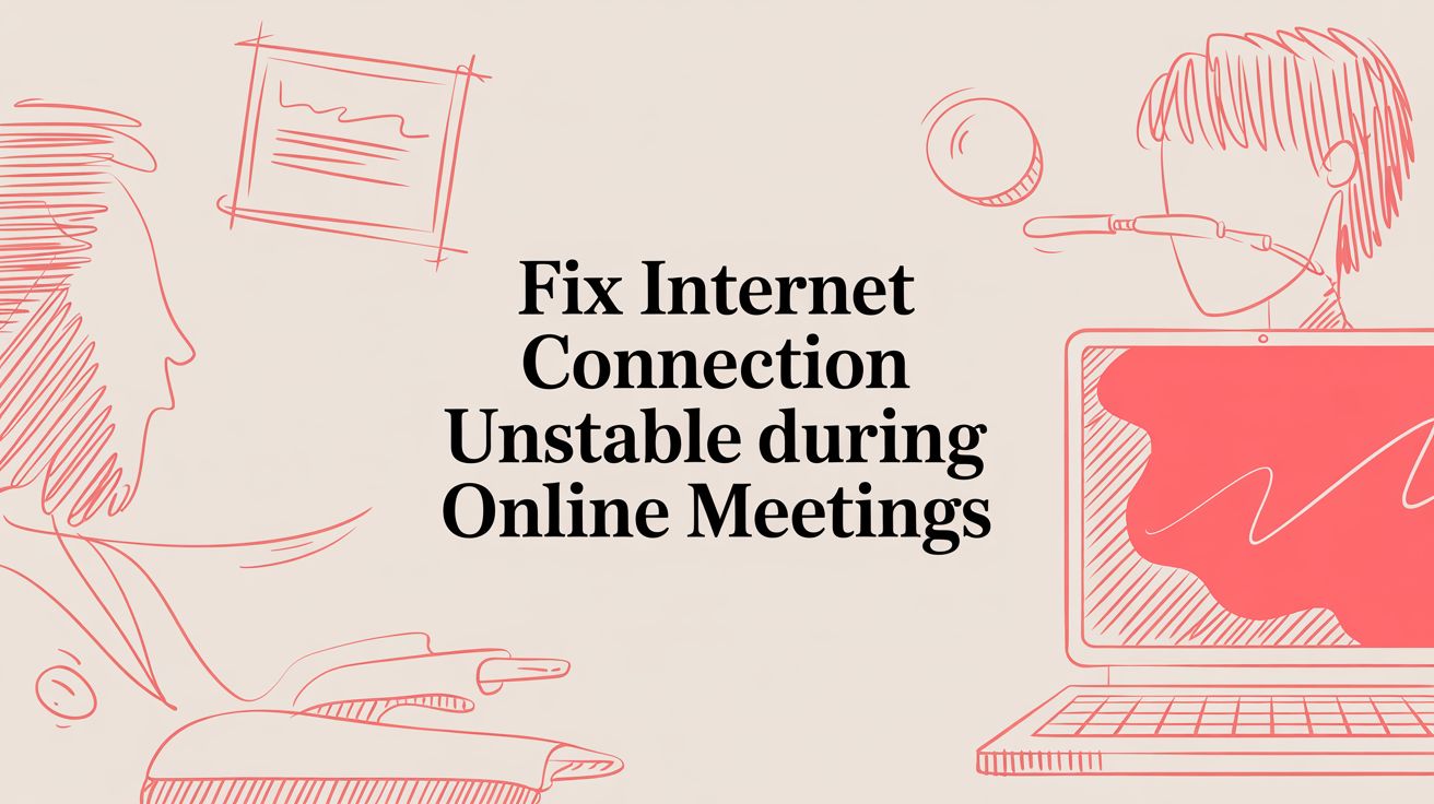 Fix internet connection unstable during Online Meetings