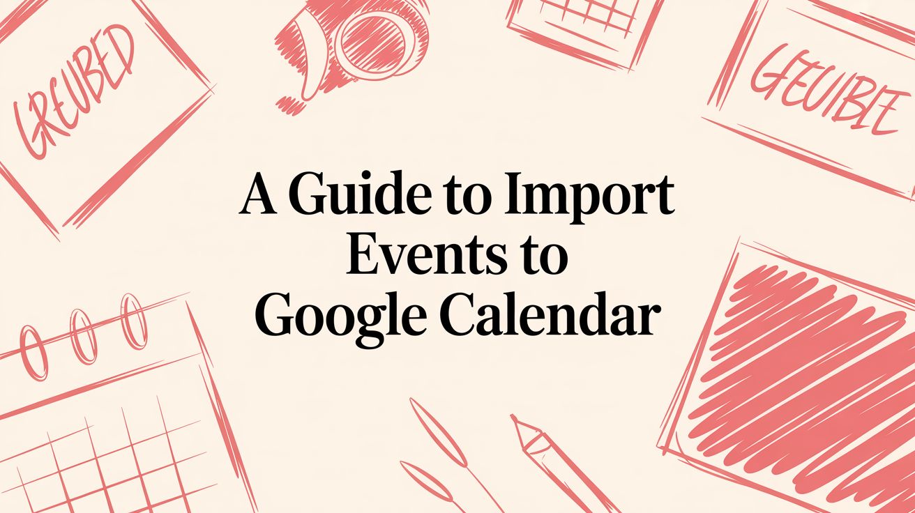 A Guide to Import Events to Google Calendar