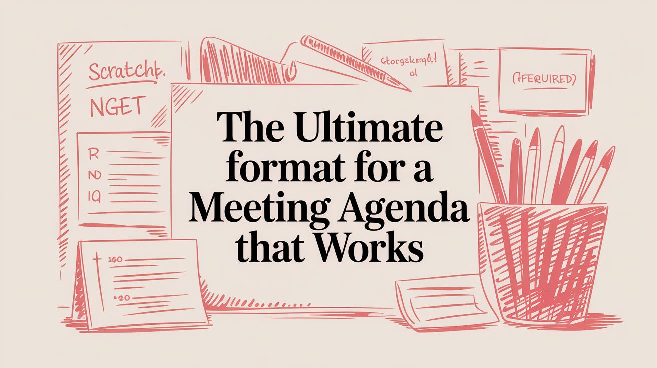 A Working Format For A Meeting Agenda