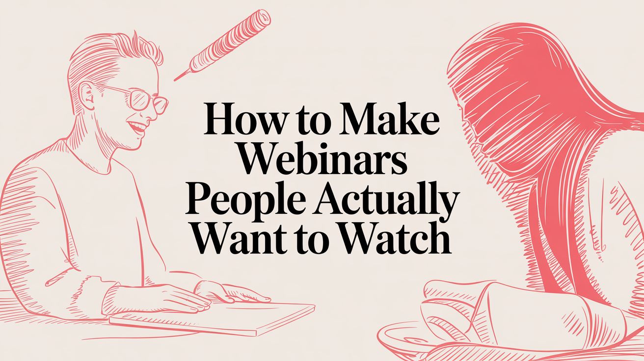 How to Make Webinars People Actually Want to Watch