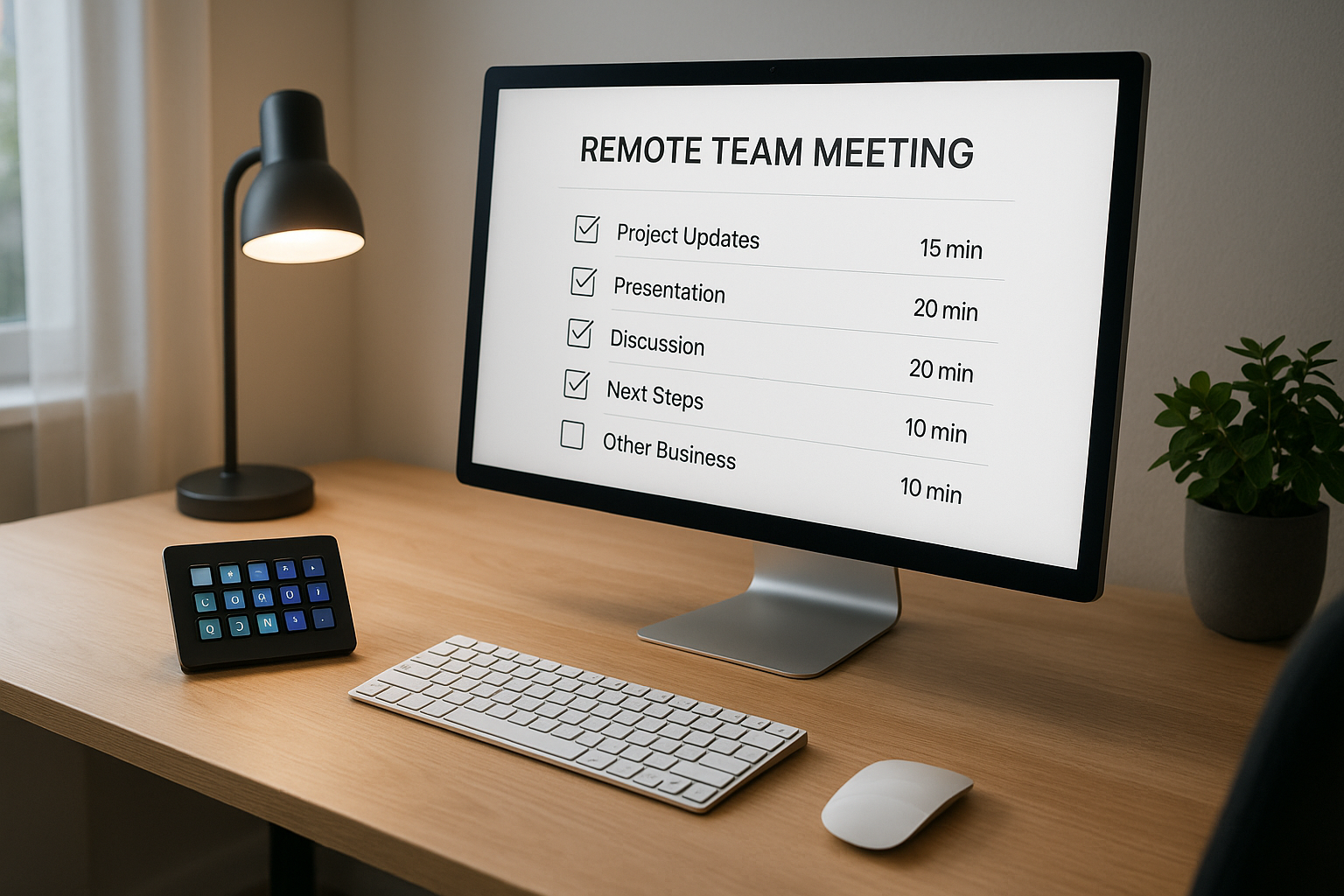 Agenda for a Team Meeting: Operator-Ready Template for Faster Calls
