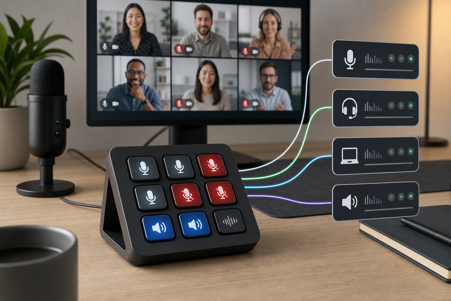 Stream Deck Mute Channel Setup for Meetings