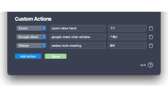 Introducing MuteDeck v2.0: Custom Actions for Zoom, Teams, Google Meet, and Webex