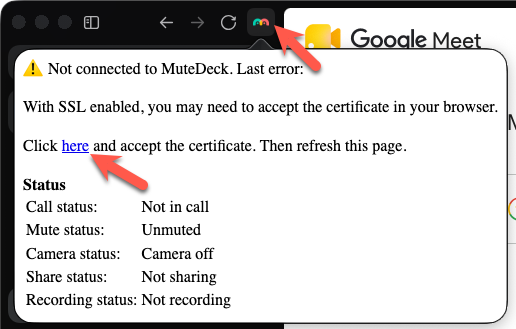 accept ssl certificate