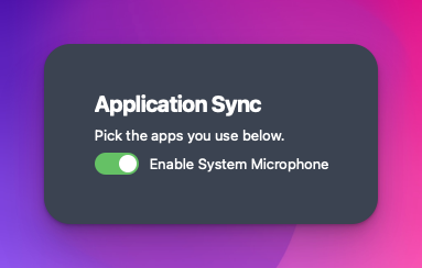 New: control the system microphone toggling