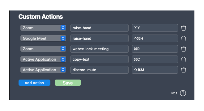 Custom Actions for everything! MuteDeck v2.1 🎉